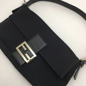 Small Black Fendi Zucca Handbag